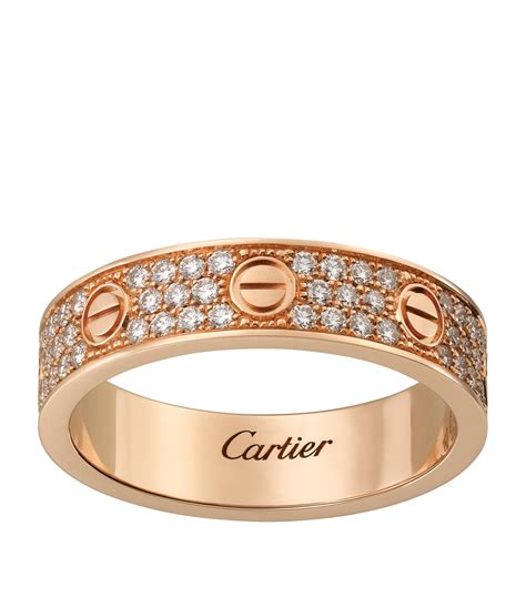 cartier rose gold wedding bands